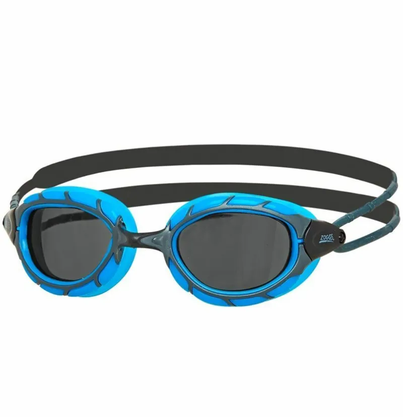 Zoggs Predator Swimming Goggles Medium Smoke/Gun Metal/Blue